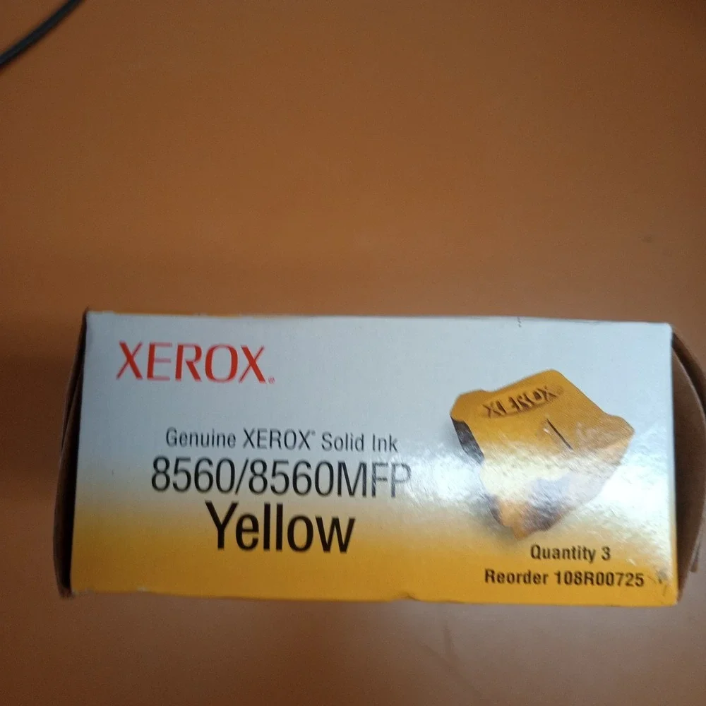 Xerox 8560 8560MFP Genuine Yellow Solid Ink 3 Sticks 108R00725 NEW